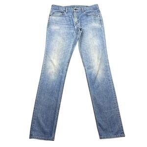 Bonobos The Blue Jean‎ Slim Tailored Light Wash Stretch Denim Mens Sz 33 Grunge